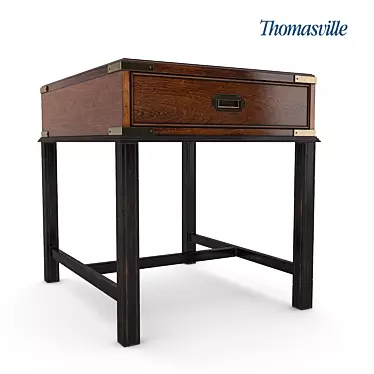 Thomasville Campaign End Table 3D model image 1 