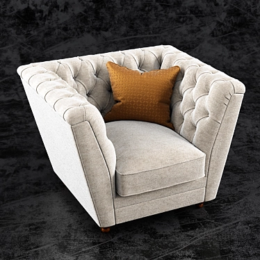 Luxury Chesterfield Kensington Chair 3D model image 1 