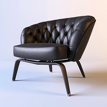 Elegant Minotti Winston Armchair 3D model image 1 