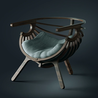 Stylish Branca Chair 3D model image 1 