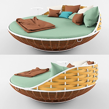 Soothing Seas Bed: Tranquil Dreams 3D model image 1 