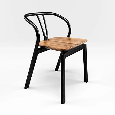 Ercol Flow Chair: Stylish and Ergonomic 3D model image 1 