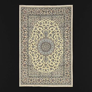 Elegant Nain Carpet: 2000mm x 1300mm 3D model image 1 