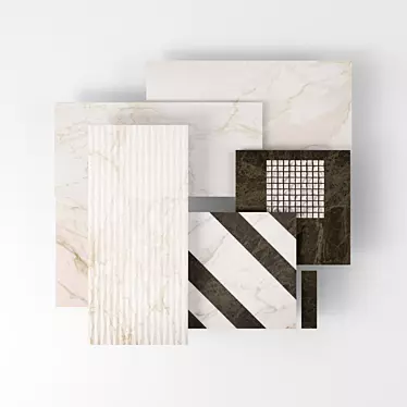 FAP Ceramiche Roma: Elegant Marble-inspired Tiles 3D model image 1 