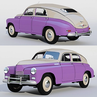 Vintage Victory Collectible Toy Car 3D model image 1 