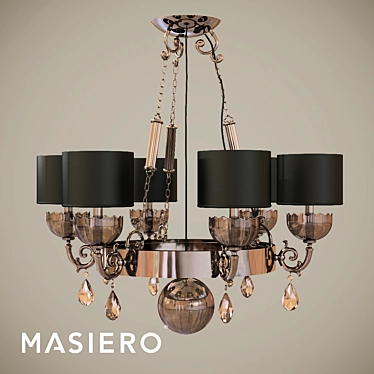 Nuare 6: Sleek and Chic Pendant Light 3D model image 1 