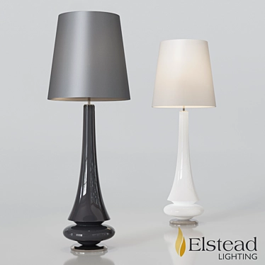 Spin Ceramic Table Lamp - Elstead Lighting 3D model image 1 