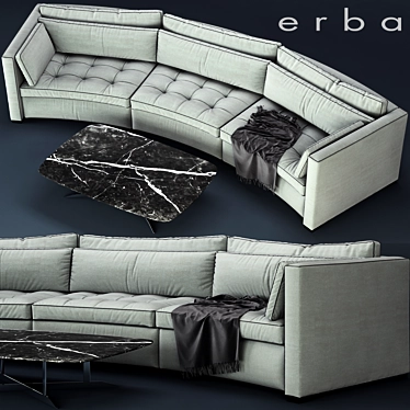 ERBA ALCHIMIA TONDO: Modern Italian Circular Sofa 3D model image 1 