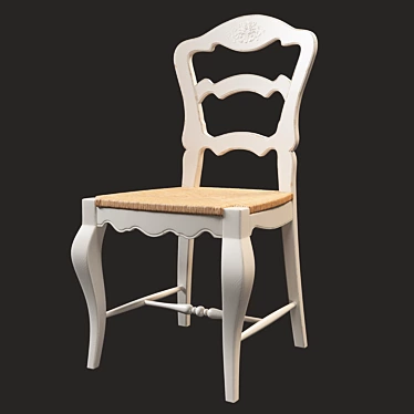French Artichoke Chair: Fleur d'Artichaut 3D model image 1 