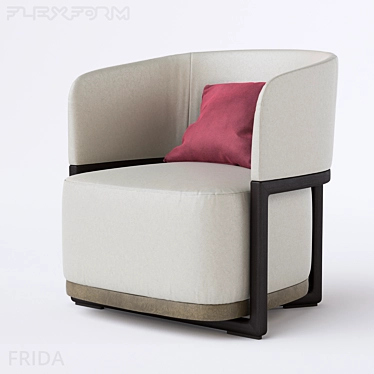 Luxury Armchair by Flexform 3D model image 1 