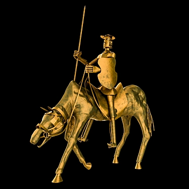 Title: Quixote's Statuette of Noble Valor 3D model image 1 