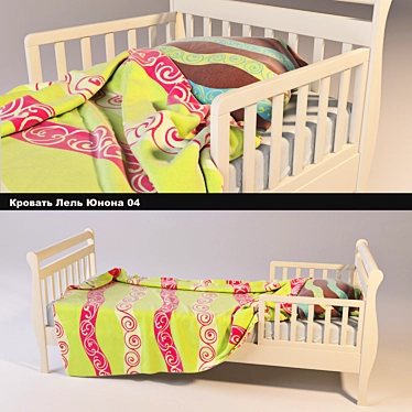 Lel Juno 04: Stylish Kids Bed 3D model image 1 