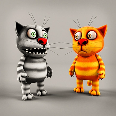 LozhkinKot: Charming Art Character 3D model image 1 