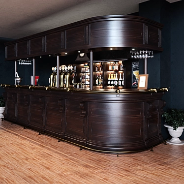 Corona Render 1.5 PBR Bar 3D model image 1 