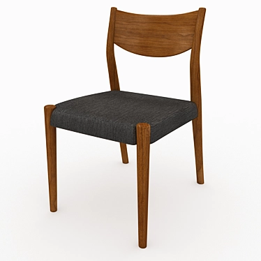 West Elm Tate Upholstered Chair 3D model image 1 