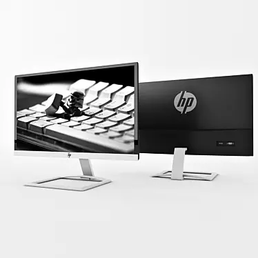 HP 22es: 21.5" Sleek Monitor 3D model image 1 