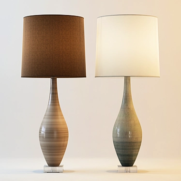 Elegant Hunter Lamps for Home 3D model image 1 