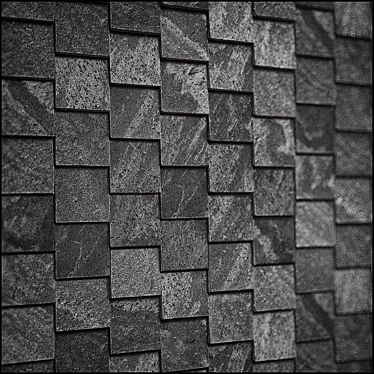  Mosaic Stone Grey: High-Res Texture, UV-Mapped, V-Ray Render 3D model image 1 