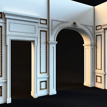  Vintage Wall Molds 2: Timeless Elegance 3D model image 1 