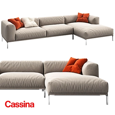 Elegant Cassina Moov Sofa 3D model image 1 