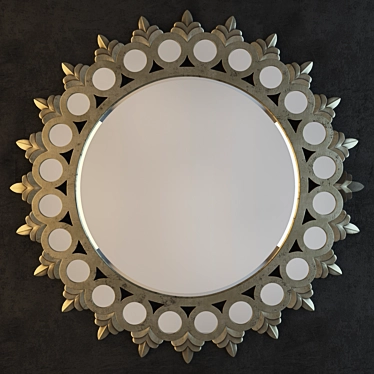 Cedric Silver: Stylish Mirror 3D model image 1 
