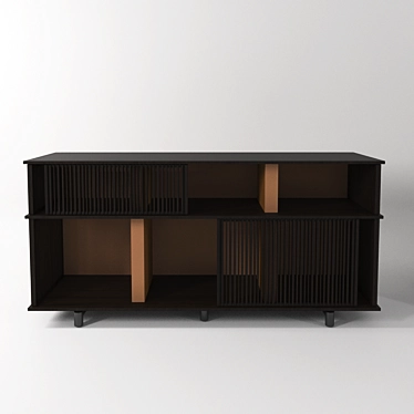 Lloyd Low Wood Cabinet 3D model image 1 