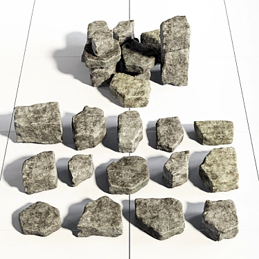 Rockstone Collection: High-Quality 3D Models 3D model image 1 