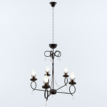 DeMarkt City Chandelier - 54cm Diameter 3D model image 1 