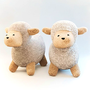 MOUTMOUTE Plush Sheep Toy 3D model image 1 