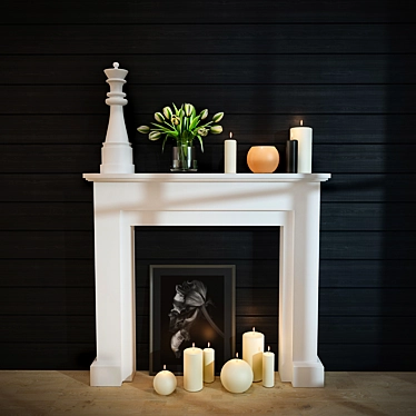 Elegant Fire Feature 3D model image 1 