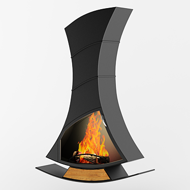 French Fireplace Oxalis 3D model image 1 