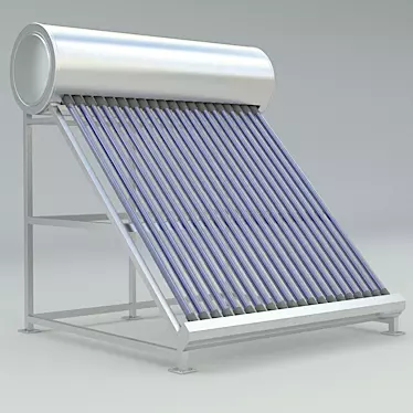 SolarTank: Efficient Sun-Powered Water Heating 3D model image 1 