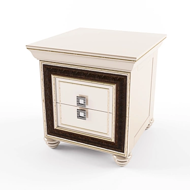 Custom Architectural Sketch Bedside Table 3D model image 1 