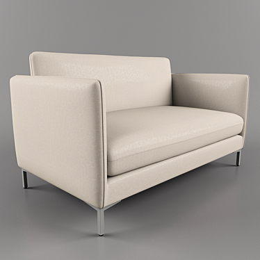 Modern Flatiron Sofa: Contemporary Design for Stylish Living 3D model image 1 