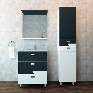 Stella Bathroom Furniture Set 3D model image 1 