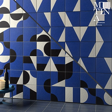 Mutina Tile Puzzle: Versatile Flooring & Wall Design 3D model image 1 