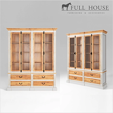 Spacious Full House Wardrobe 3D model image 1 