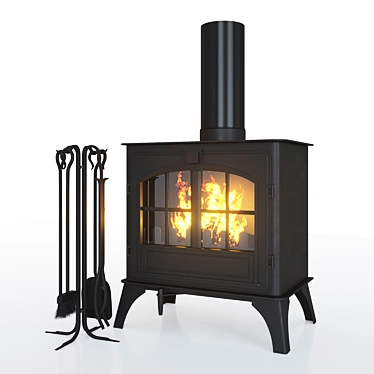 Stovax Riva Plus Large Fireplace 3D model image 1 