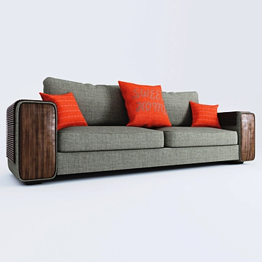 Contemporary Sofa Design 3D model image 1 