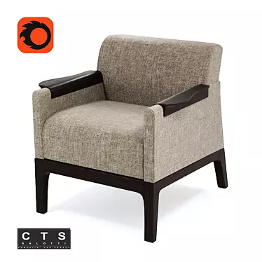 Dandy Lounge Chair: Stylish Comfort 3D model image 1 