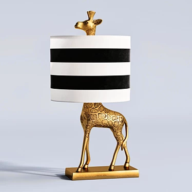 Emily & Meritt Giraffe Table Lamp 3D model image 1 