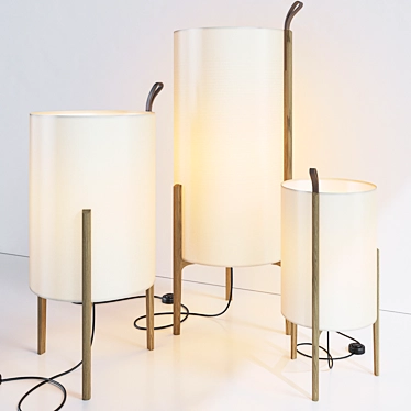 Corona Greta Floor Lamp by Carpyen 3D model image 1 