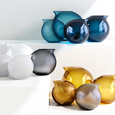 Desert Dreams Glass Vase 3D model image 1 