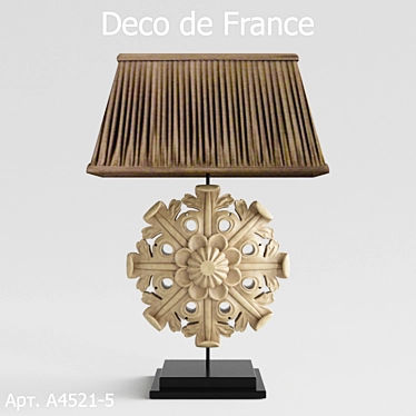 Elegant French Table Lamp 3D model image 1 