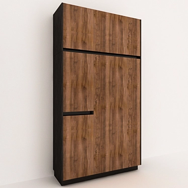 Rustic Wood Closet 3D model image 1 