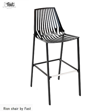 Fast Rion Barstool: Stylish and Compact 3D model image 1 