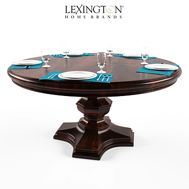Elegant Maracaibo Round Dining Table 3D model image 1 