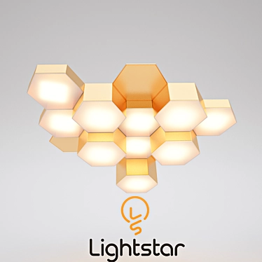 Modern Ceiling Chandelier Lightstar 750123 3D model image 1 