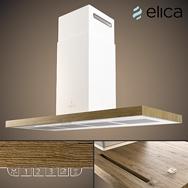 Innovative Elica BIO Island Hood 3D model image 1 