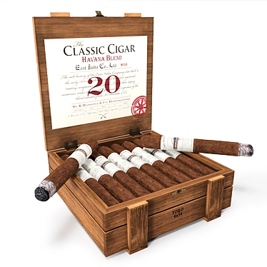 Gurkha Havana Blend Cigar: Classic Sophistication 3D model image 1 
